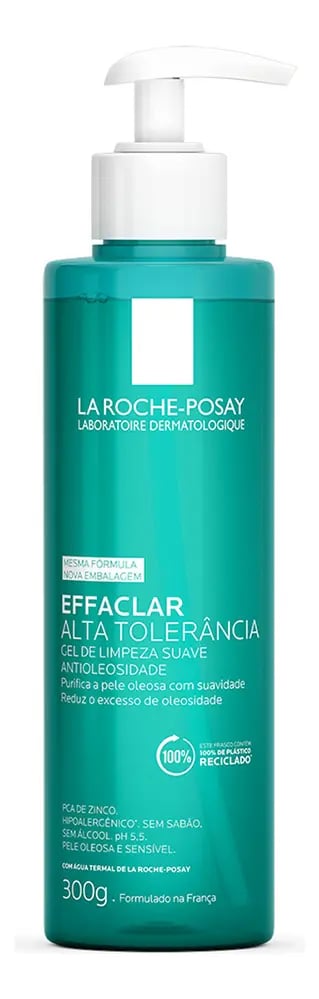 La Roche-Posay Gel de Limpeza Facial Refil para Peles Oleosas e Sensíveis Limpeza Profunda Não Resseca Alta Tolerância Hipoalergênico Effaclar 300g