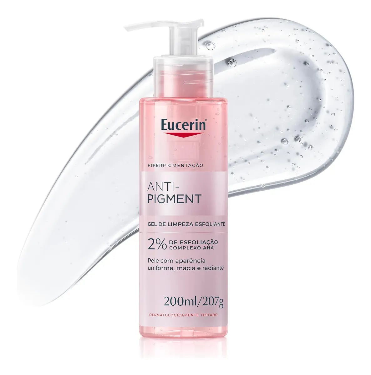Eucerin Gel de Limpeza Facial e Corporal — 200 mL, Rosas